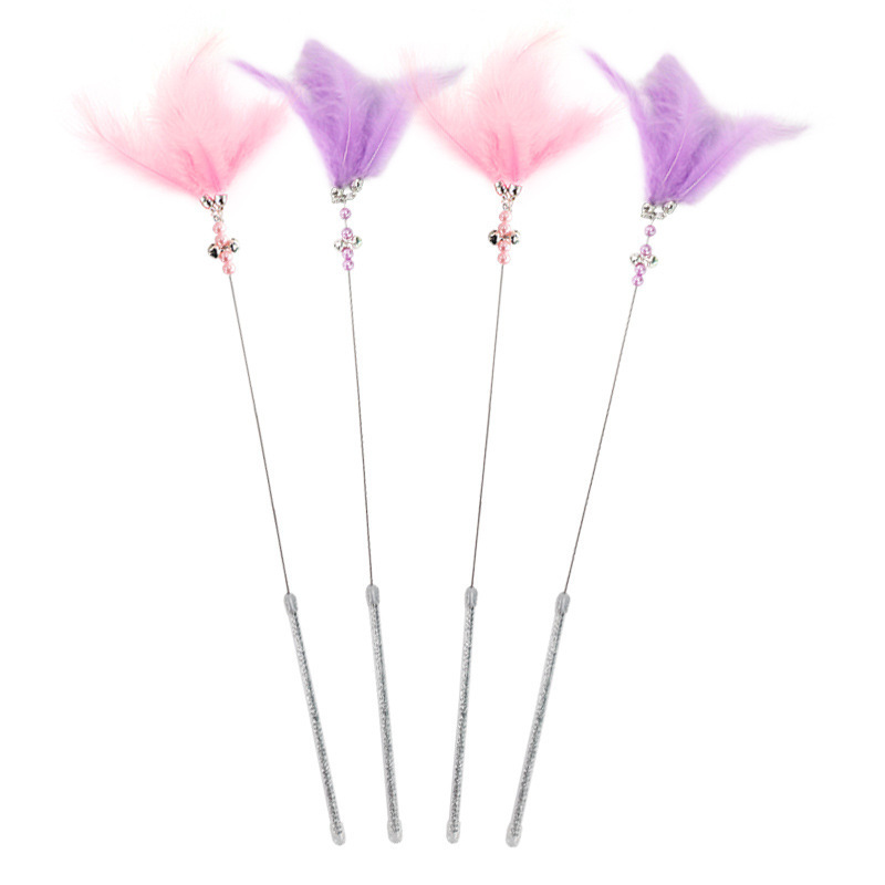 New Fairy Cat Teaser Bell Feather Cat Toy Cat Teaser Interactive Cat Teaser Toy Cat Toy - Image 6