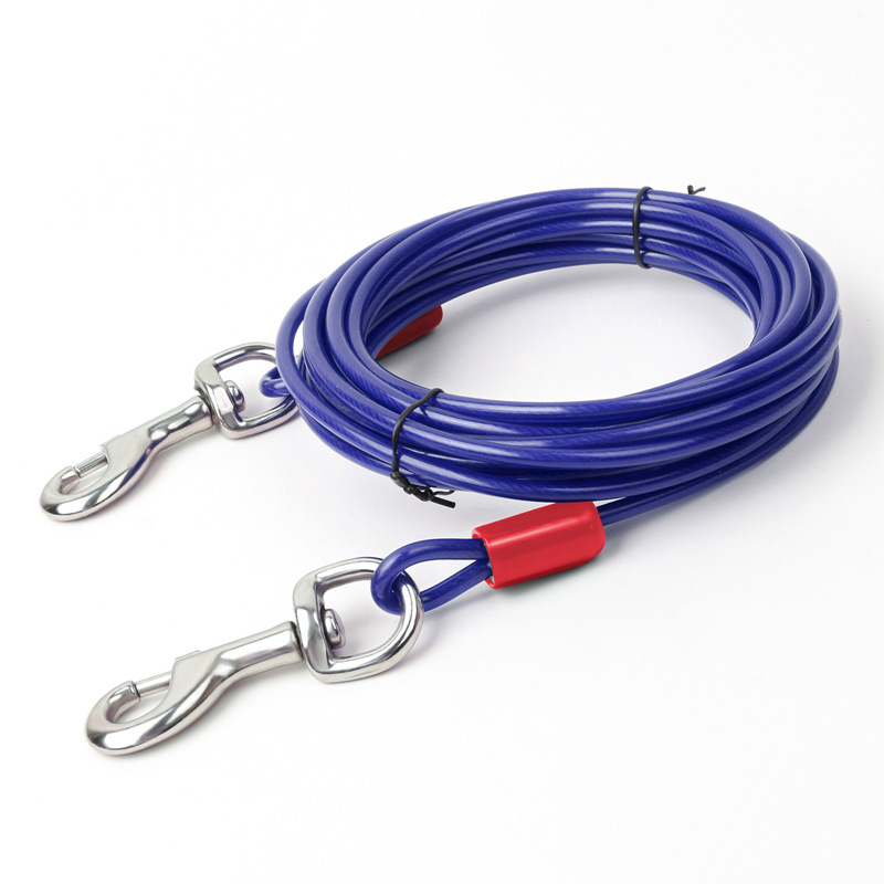 Double Hook Wire Rope Dog Leash - Image 3