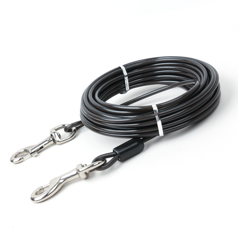 Double Hook Wire Rope Dog Leash - Image 6