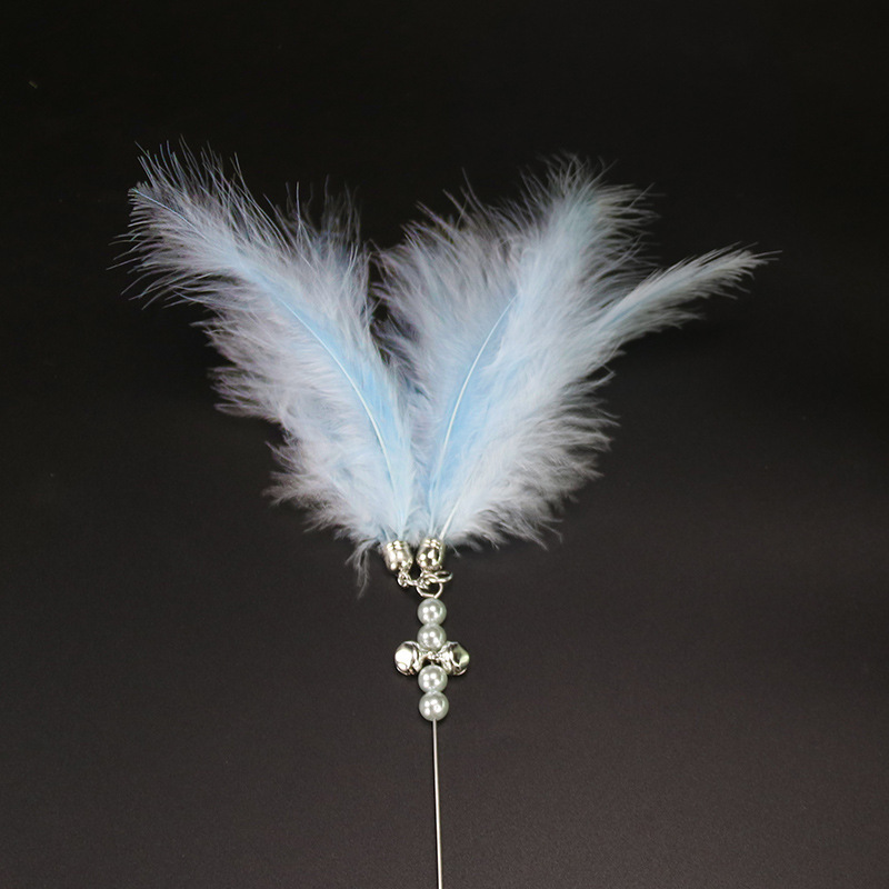 New Fairy Cat Teaser Bell Feather Cat Toy Cat Teaser Interactive Cat Teaser Toy Cat Toy - Image 2