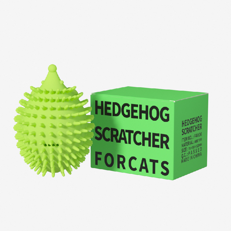 New Pet Toy Hedgehog Cat Corner Tickler Cat Mint Hair Remover Cat Toy Supplies Cat Toys Cat Massage Ball - Image 3