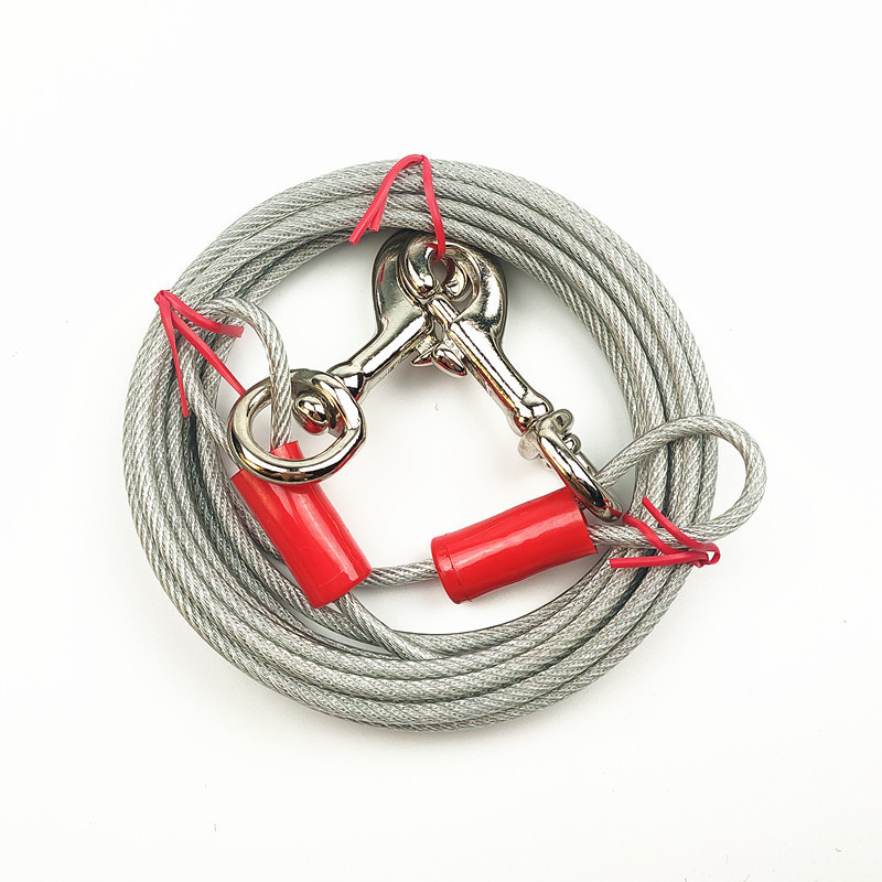 Double Hook Wire Rope Dog Leash - Image 4