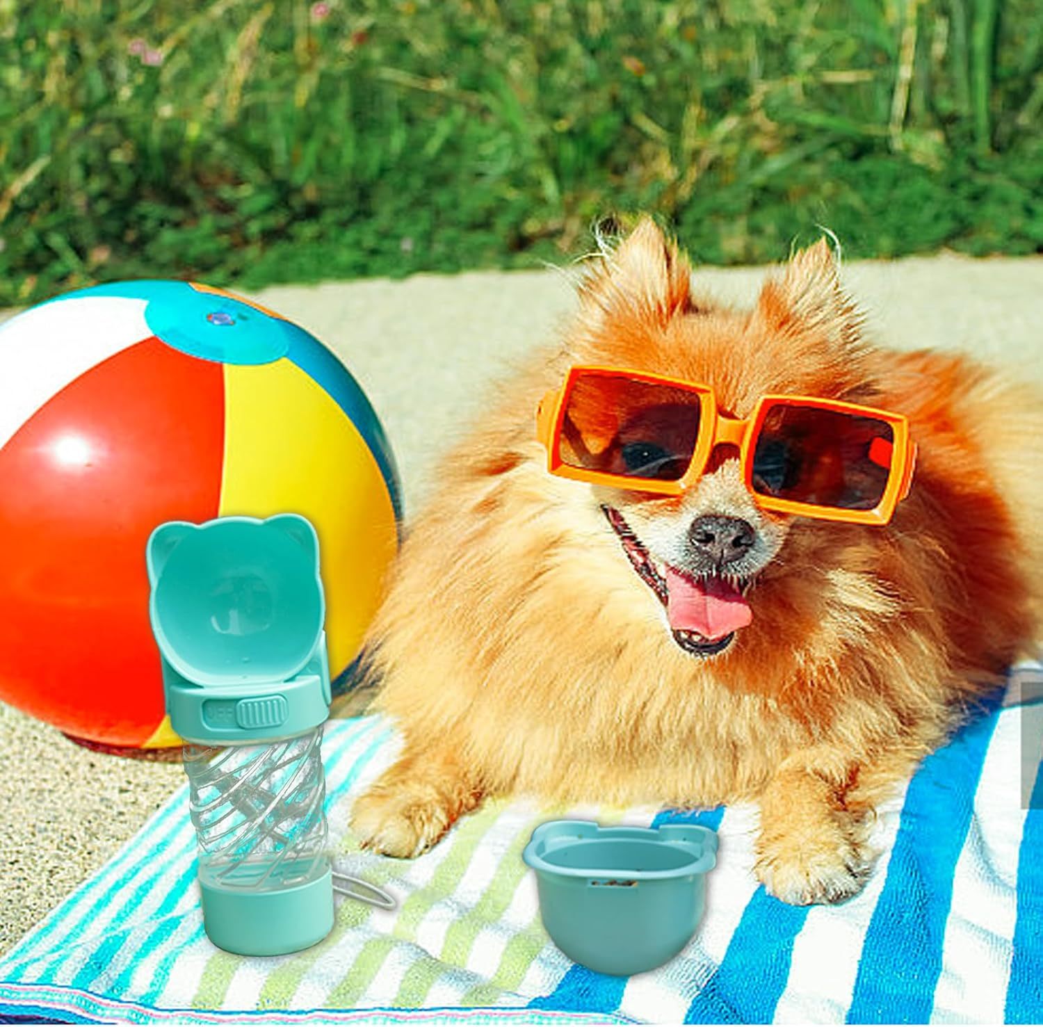 3 In 1 Pet Water Bottle Outdoor Portable Dog Water Bottle With Food Container Garbage Bags Dispenser For Cat Puppy Pets Stuff Accessories For Walking Hiking Travel - Image 9